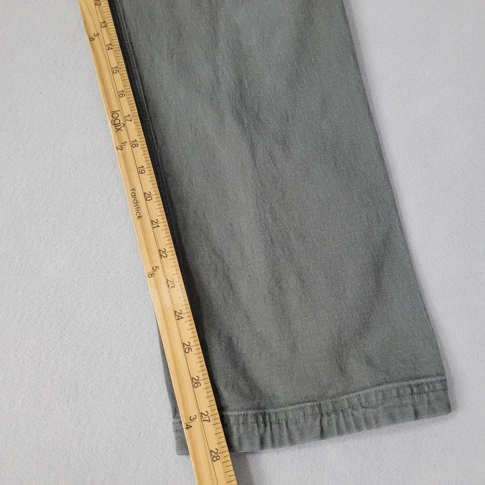 Duluth Trading Mens Pants‎ 40x30 Gray Green Flex Fire Hose Slim Fit Work Canvas